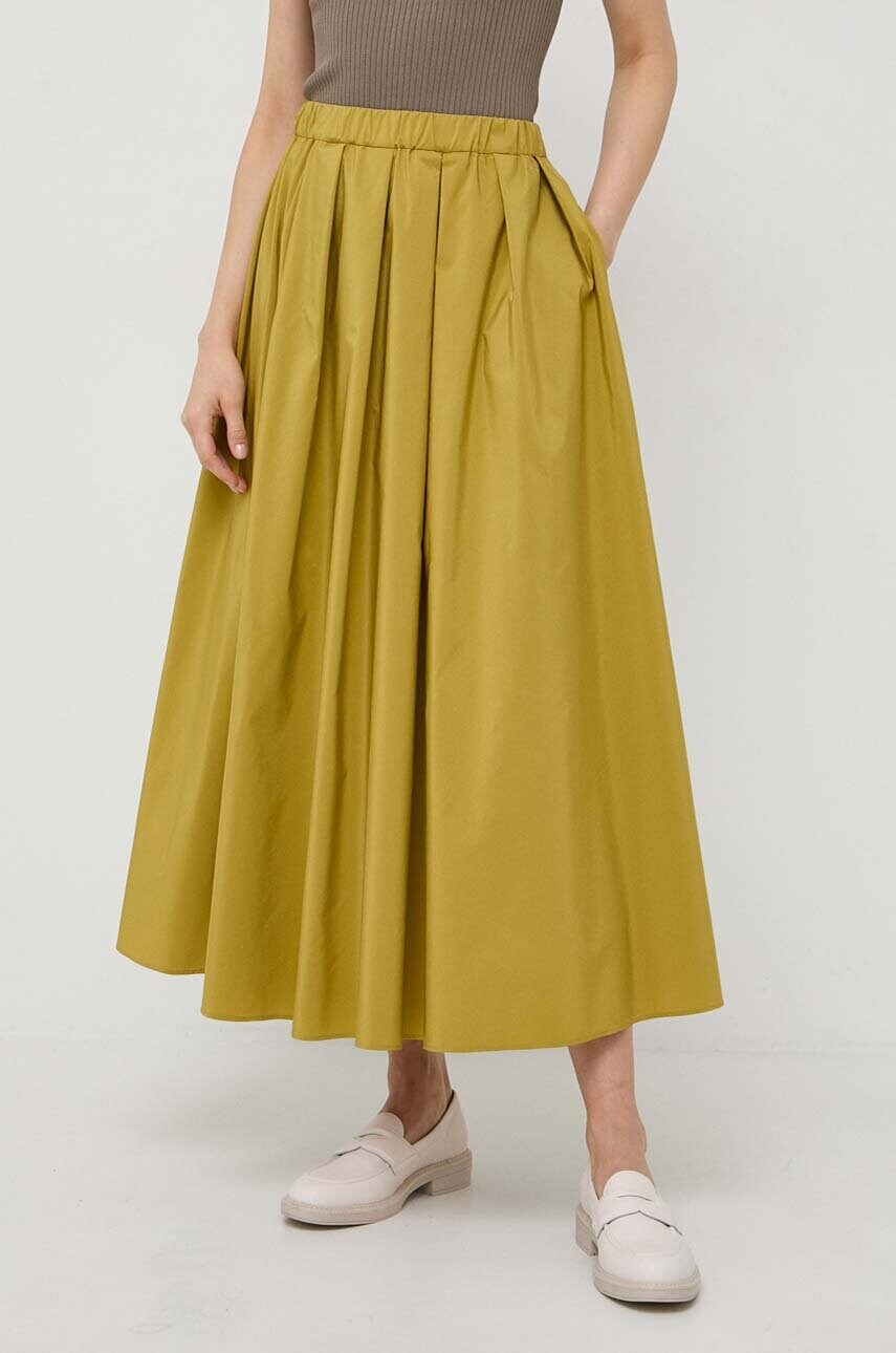 

Пола Weekend Max Mara в зелено среднодълга разкроена 2415101051600, Зелен