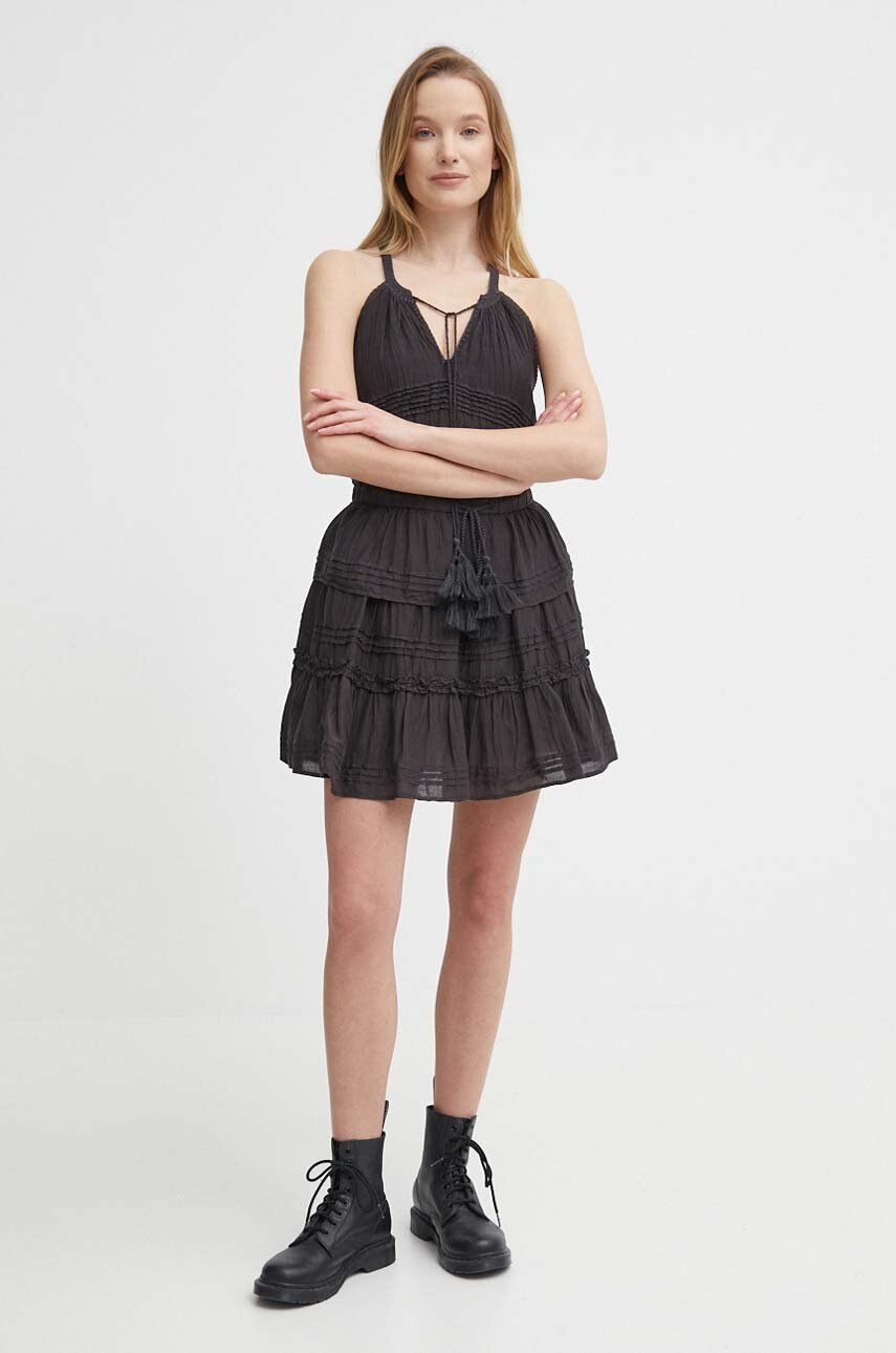 Φούστα Pepe Jeans DAELYN DAELYN χρώμα: γκρι, PL901108 PL901108 φωτογραφία