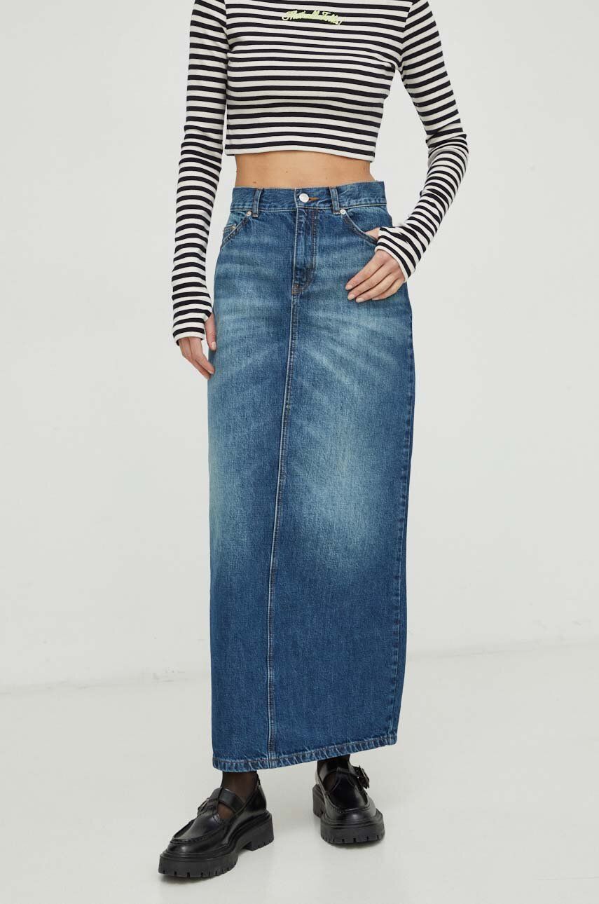 MAX&Co. fusta jeans x CHUFY midi, drept