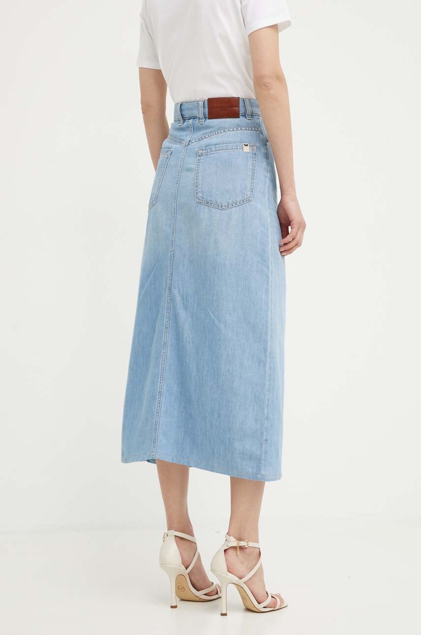 Спідниця з домішкою льону Weekend Max Mara maxi пряма 