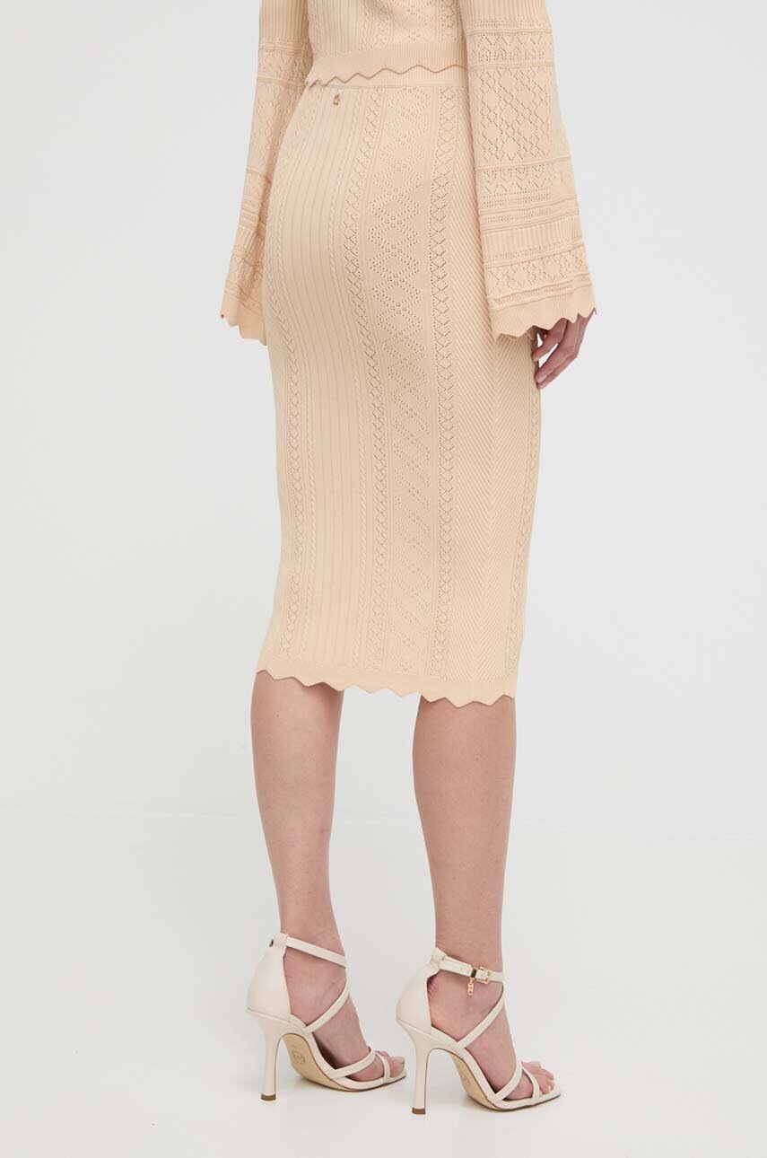 Guess szoknya ADALINE bézs, midi, ceruza fazonú, W4GD68 Z2U00 termék 2. képe