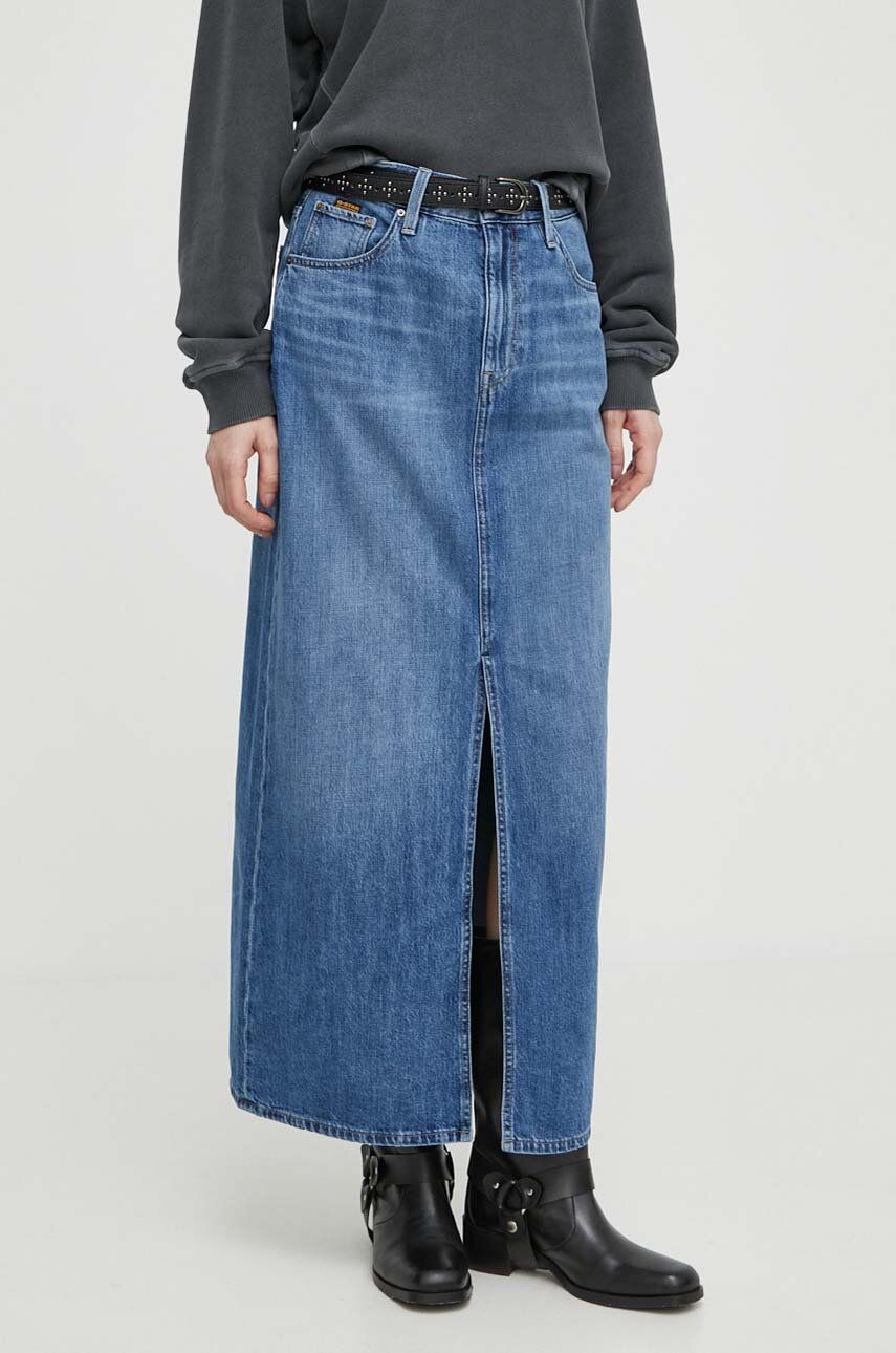 G-Star Raw fusta jeans maxi, drept - SS24 SDD0G5 55X F1 G-Star Raw fusta jeans maxi, drept