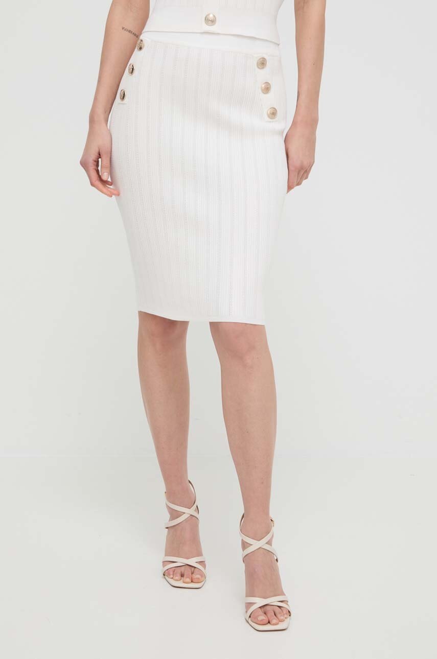 

Пола Marciano Guess ANDROMEDA в бежово къса с кройка тип молив 4GGD00 5810Z, Бежов