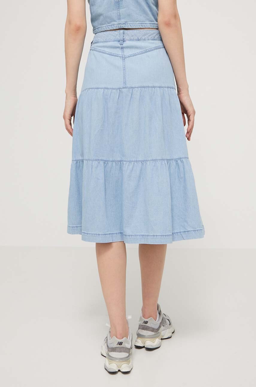 Джинсова спідниця Tommy Jeans midi розкльошена 