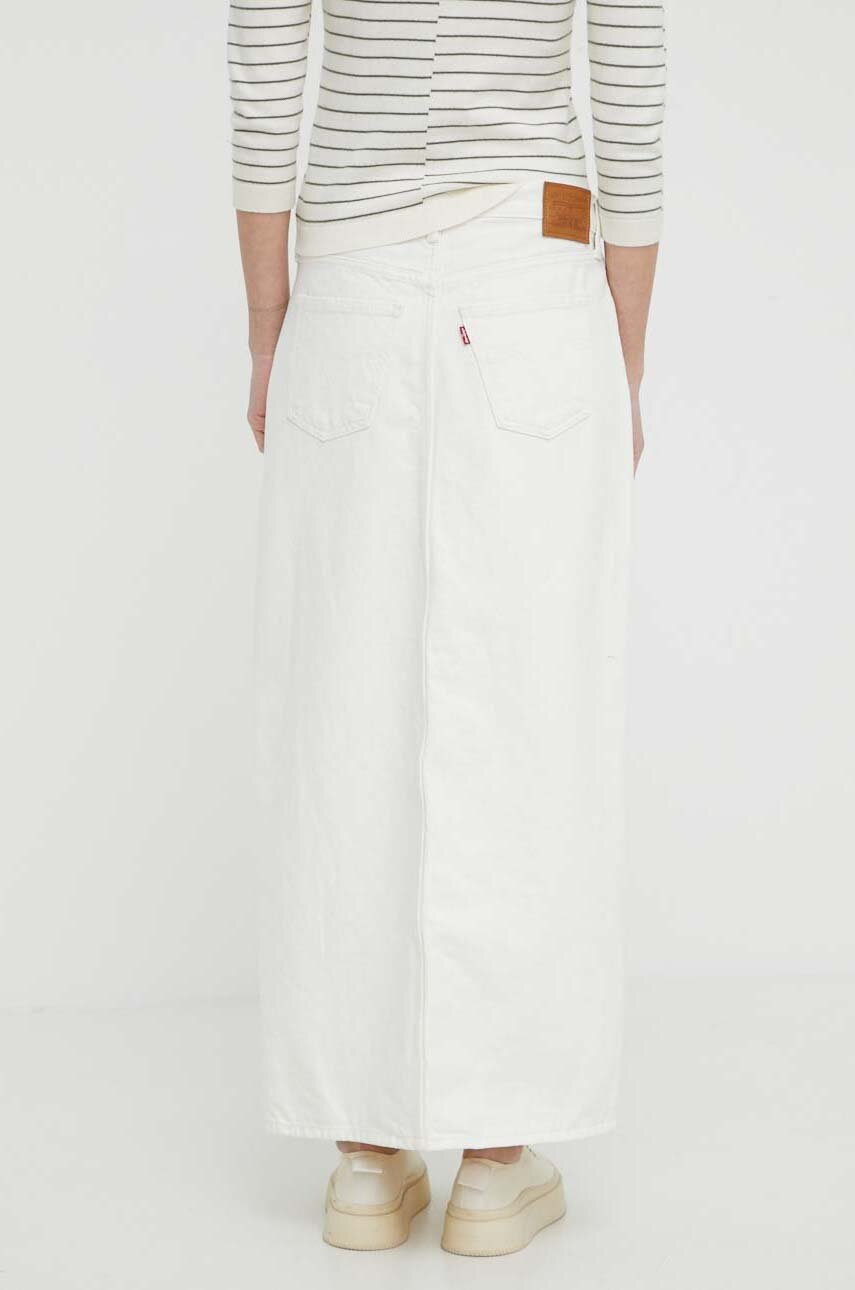 Levi's farmer szoknya fehér, maxi, egyenes termék 2. képe