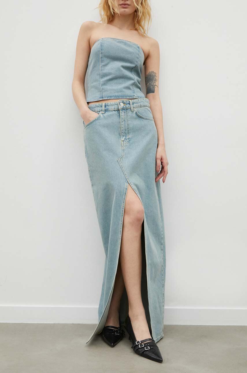 Won Hundred fusta jeans maxi, drept