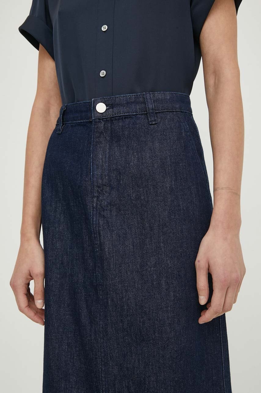 Τζιν φούστα Theory χρώμα: ναυτικό μπλε φωτογραφία