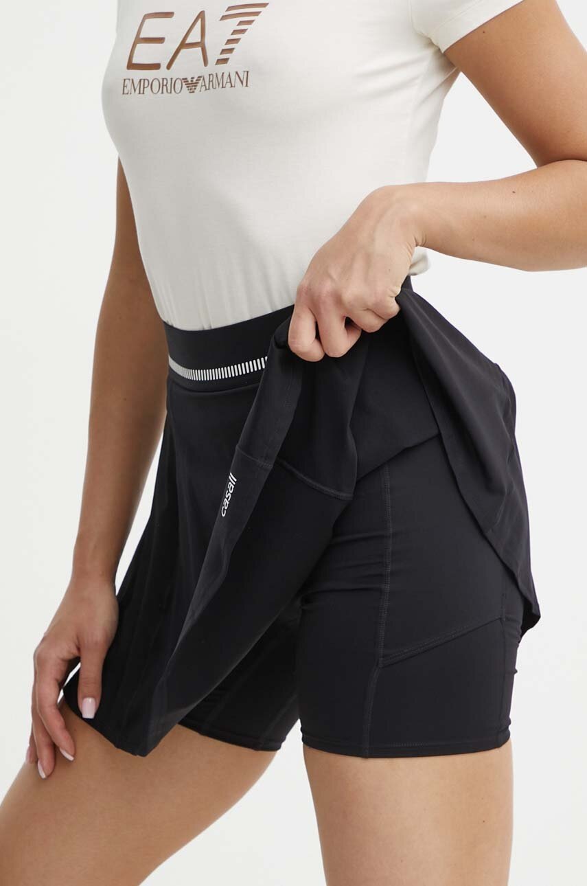 Αθλητική φούστα Casall Court χρώμα: μαύρο φωτογραφία