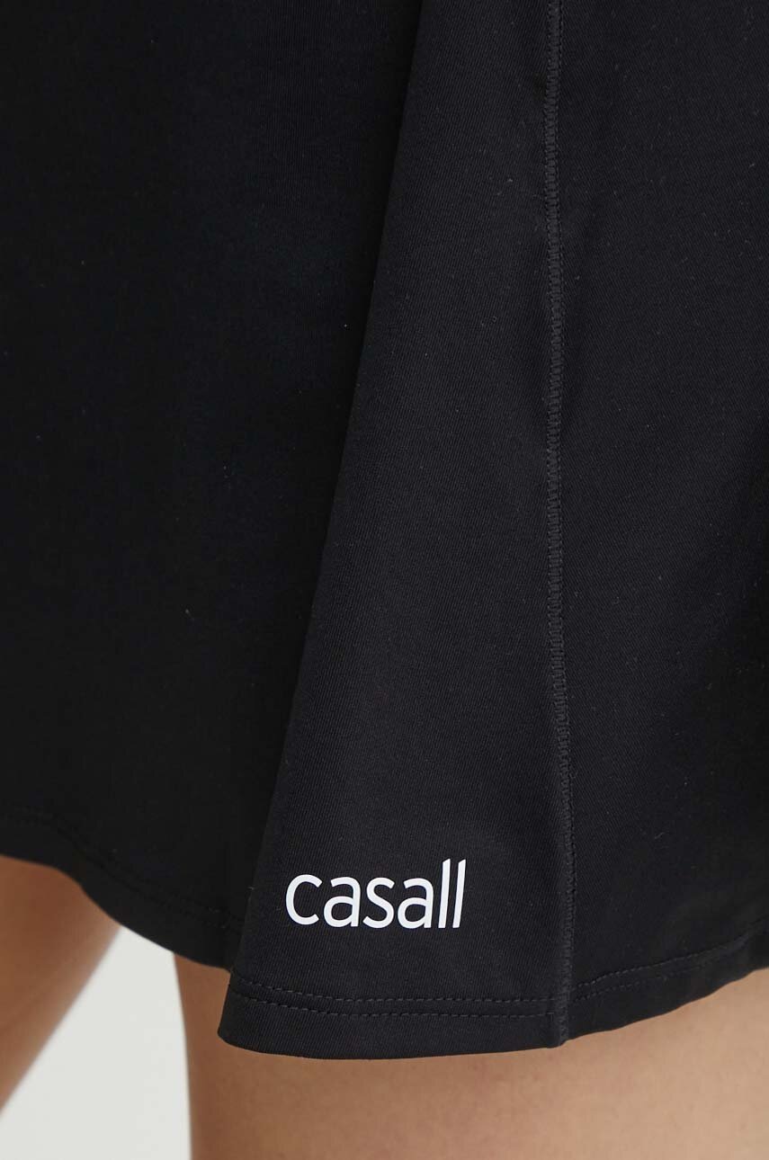 Αθλητική φούστα Casall Court χρώμα: μαύρο φωτογραφία