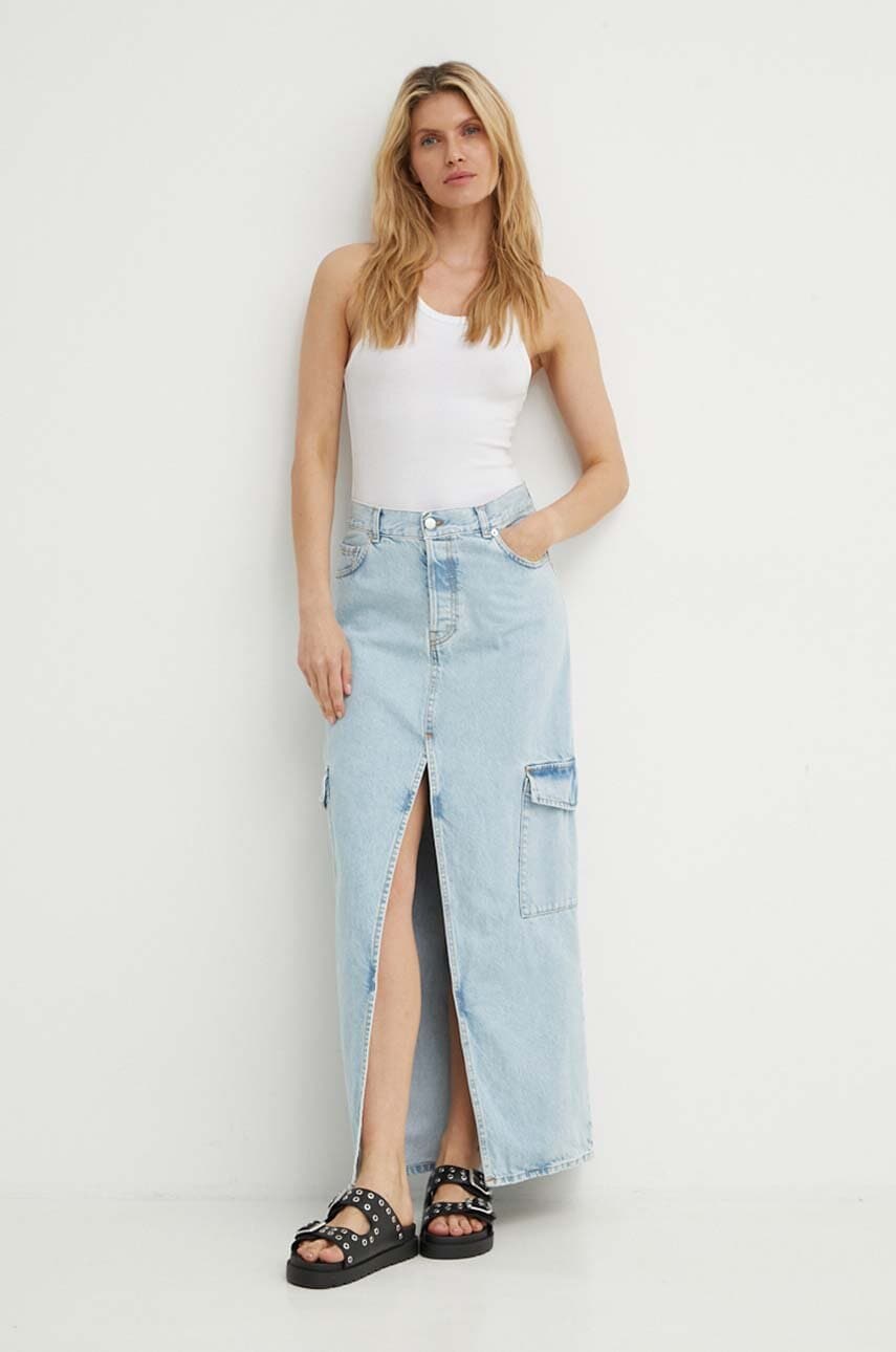 K+LUSHA fusta din denim maxi, dreapta, KLASTREADF129KLW06