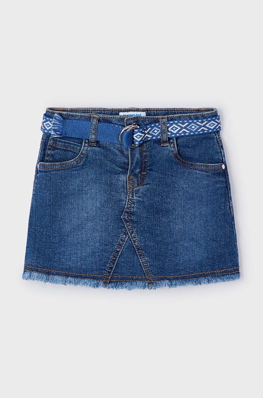 Mayoral fusta denim pentru copii mini, drept