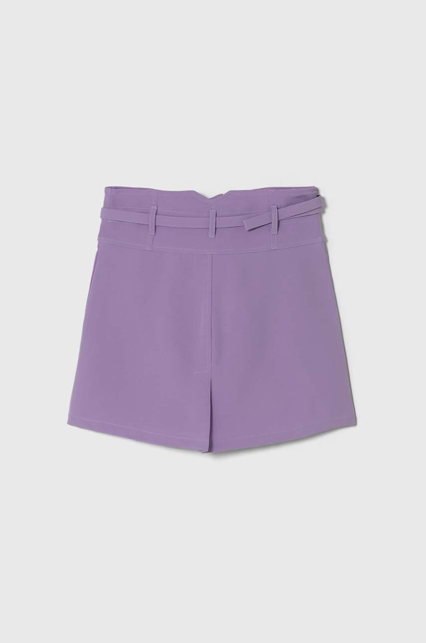 Детская юбка Pinko Up цвет фиолетовый mini прямая Детская юбка Pinko Up цвет фиолетовый mini прямая