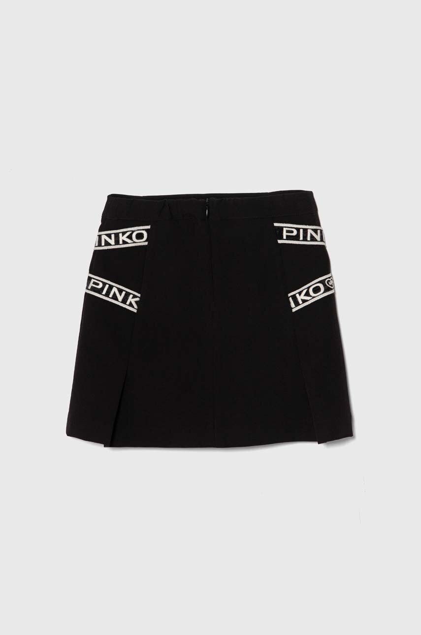 Дитяча спідниця Pinko Up колір чорний mini пряма
