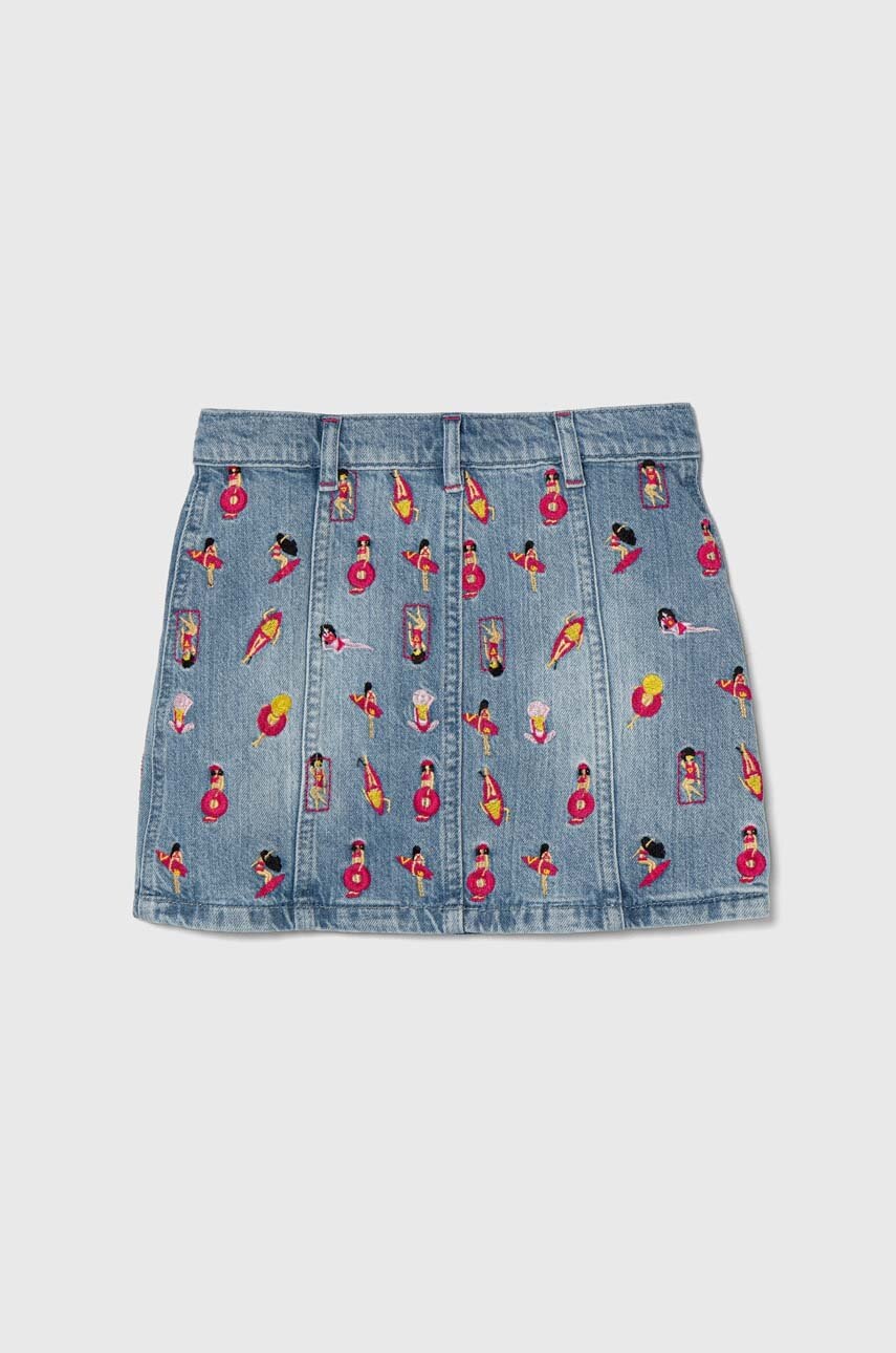 Детская джинсовая юбка Guess mini прямая Детская джинсовая юбка Guess mini прямая