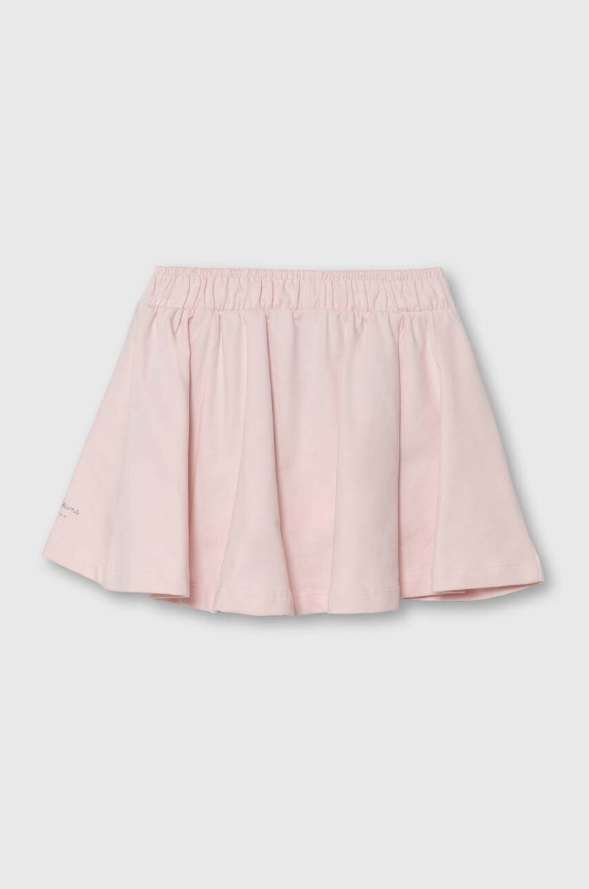 Дитяча бавовняна спідниця Pepe Jeans NERY колір рожевий mini розкльошена