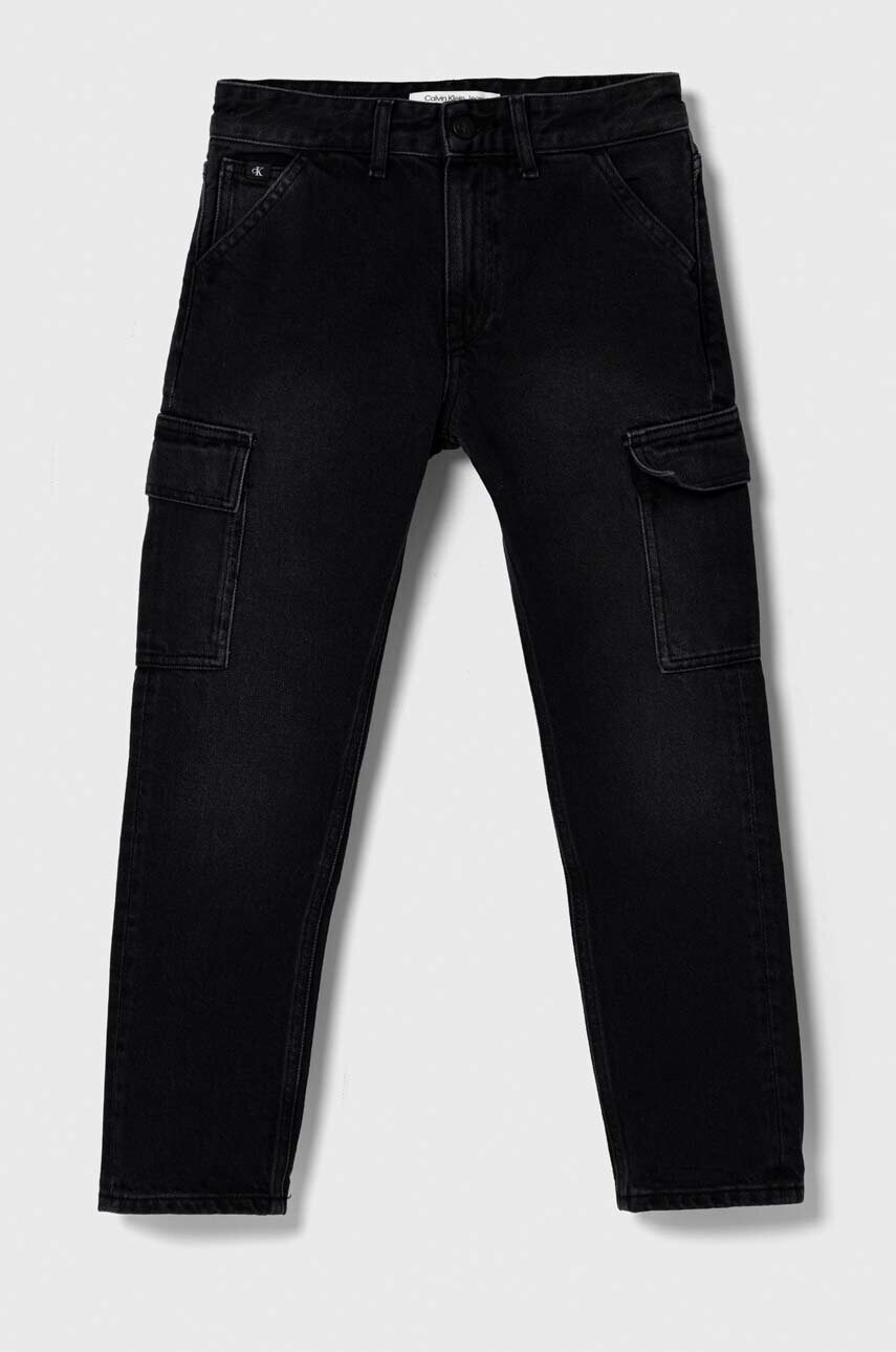 

Памучни дънки Calvin Klein Jeans в, Черен