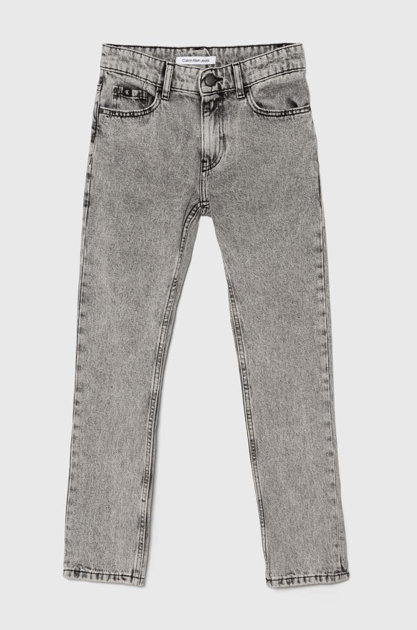 

Детски дънки Calvin Klein Jeans в, Сив