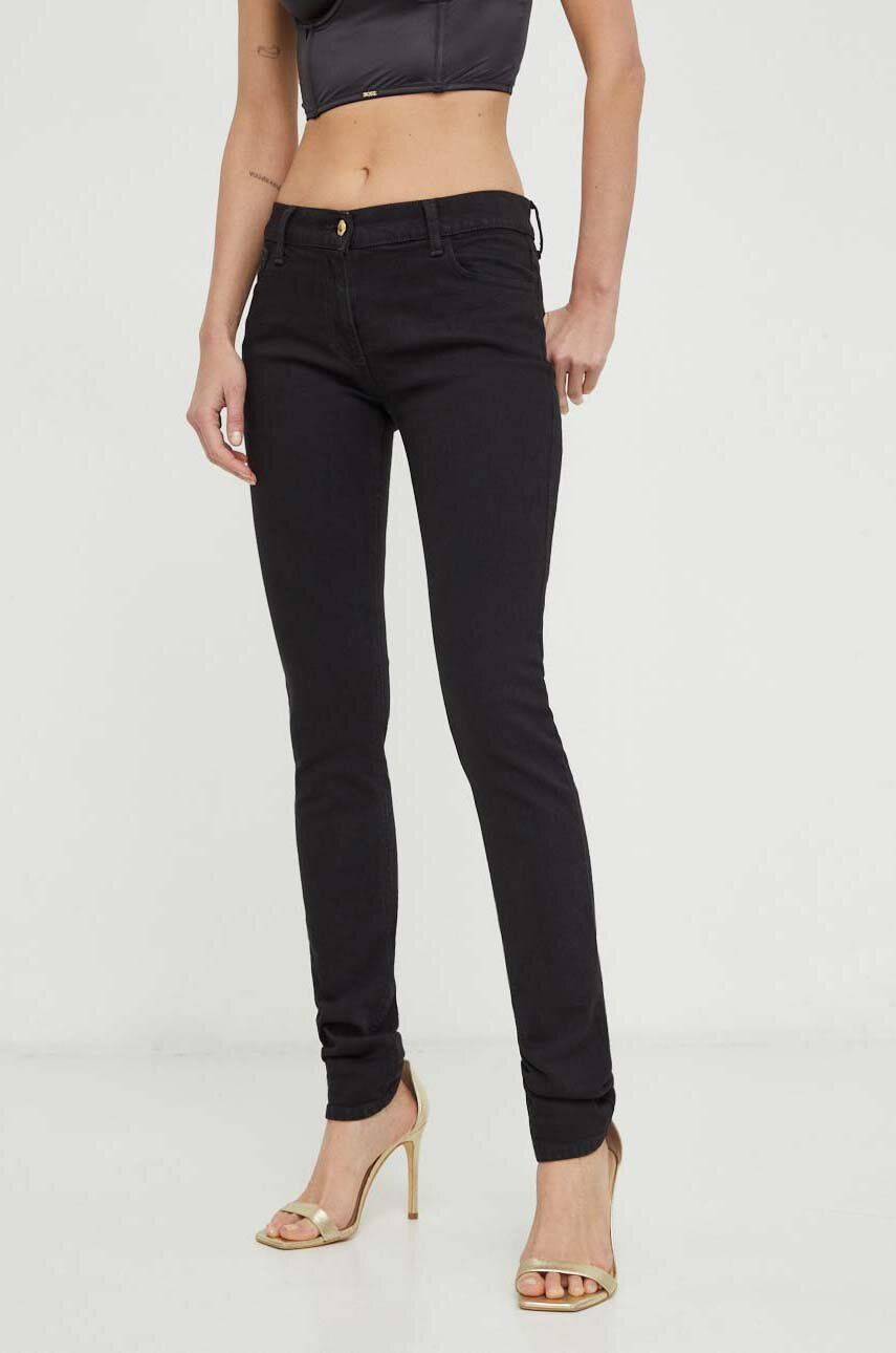 Elisabetta Franchi jeansi femei, culoarea negru - Shoppu.ro