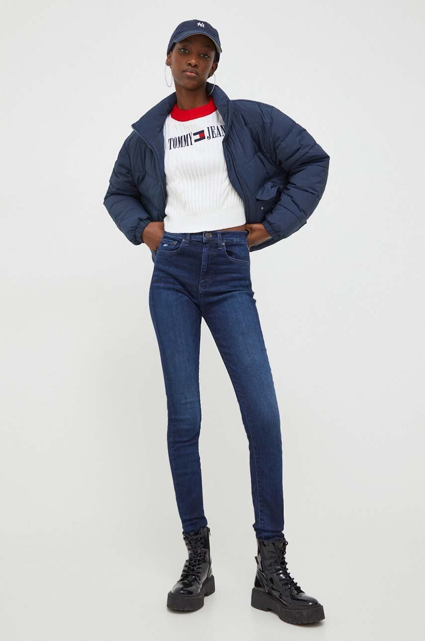 Tommy Jeans Sylvia femei, culoarea bleumarin DW0DW17151