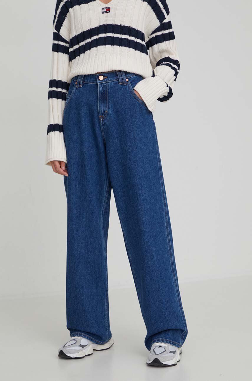 Levně Džíny Tommy Jeans dámské, high waist, DW0DW17185