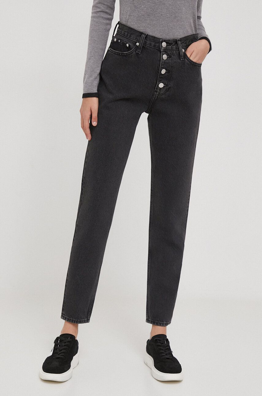 Levně Džíny Calvin Klein Jeans dámské, high waist, J20J222150