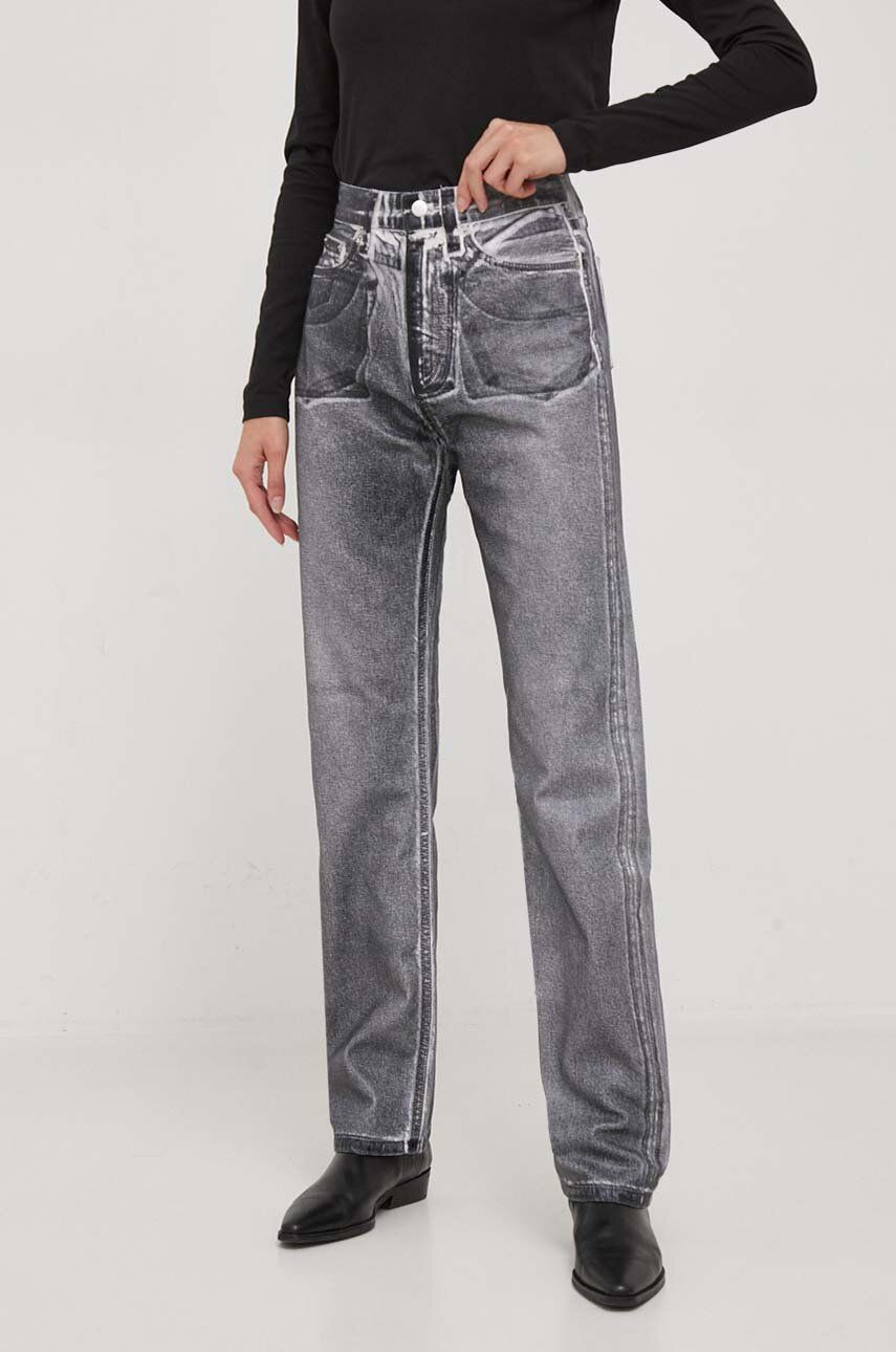 Levně Džíny Calvin Klein Jeans dámské, high waist, J20J222453