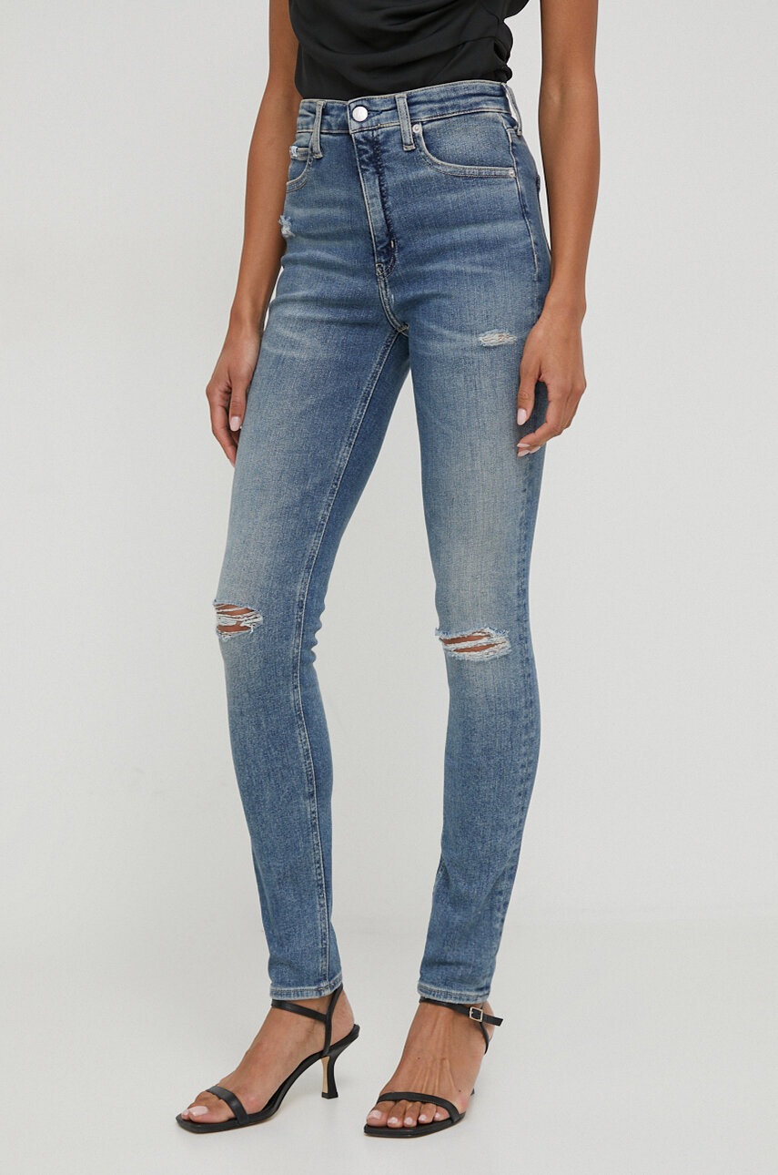 

Дънки Calvin Klein Jeans в синьо J20J222143, Син