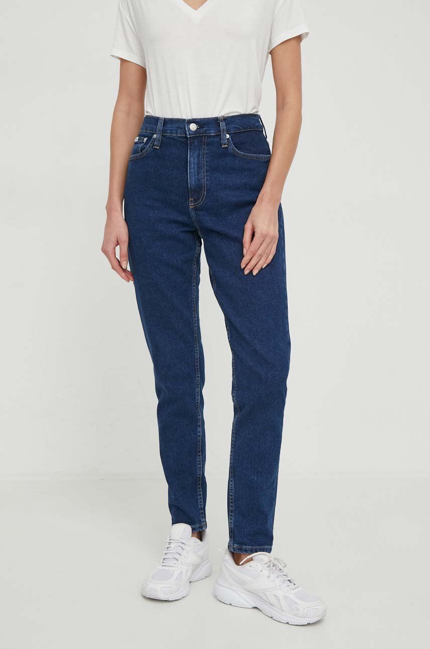 Levně Džíny Calvin Klein Jeans dámské, high waist, J20J223244