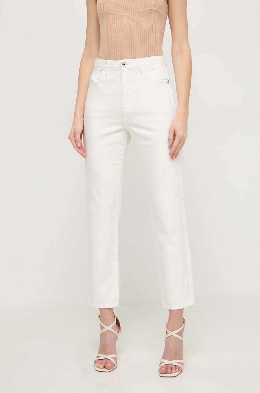 

Дънки Patrizia Pepe в с висока талия 8P0596 D061, Бежов