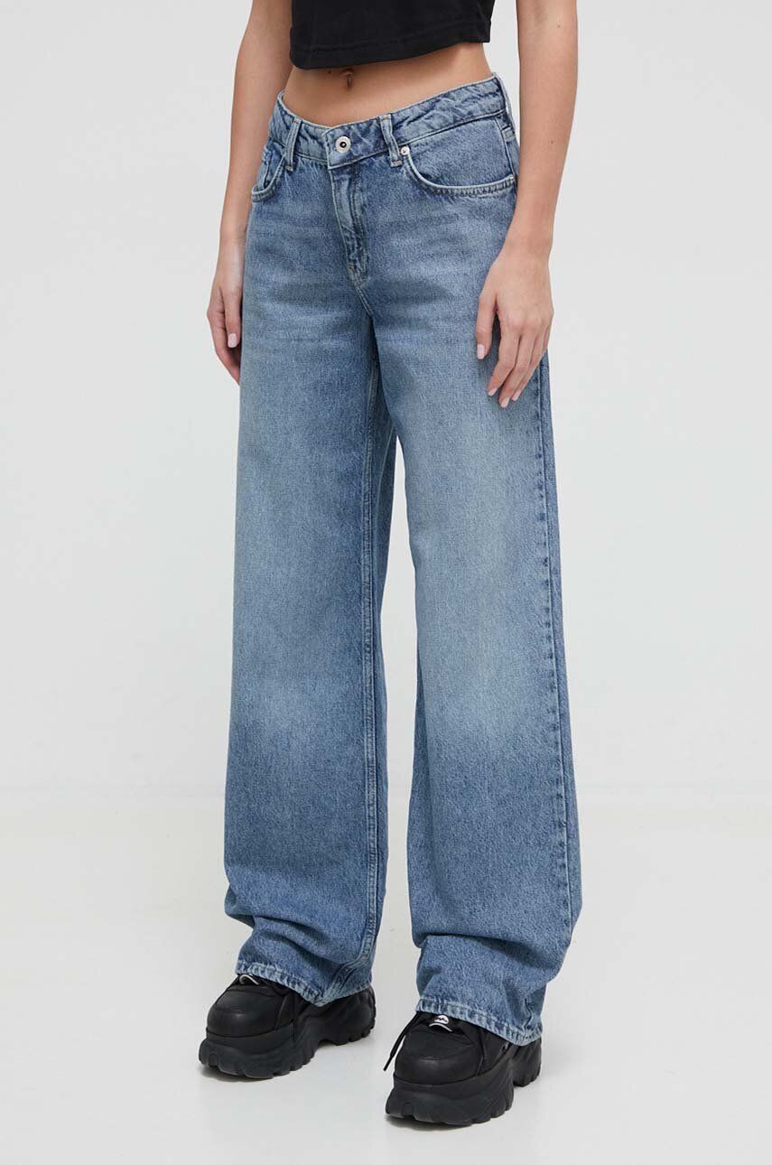 Levně Džíny Karl Lagerfeld Jeans dámské, medium waist