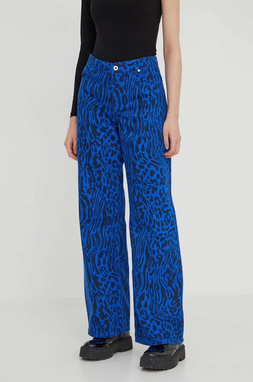 

Дънки Karl Lagerfeld Jeans в със стандартна талия, Син