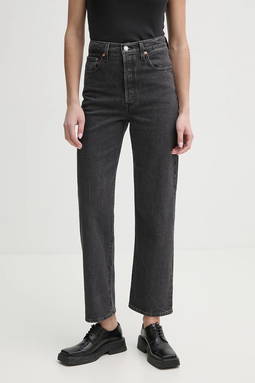 Levi\'s jeans RIBCAGE STRAIGHT ANKLE femei high waist 72693