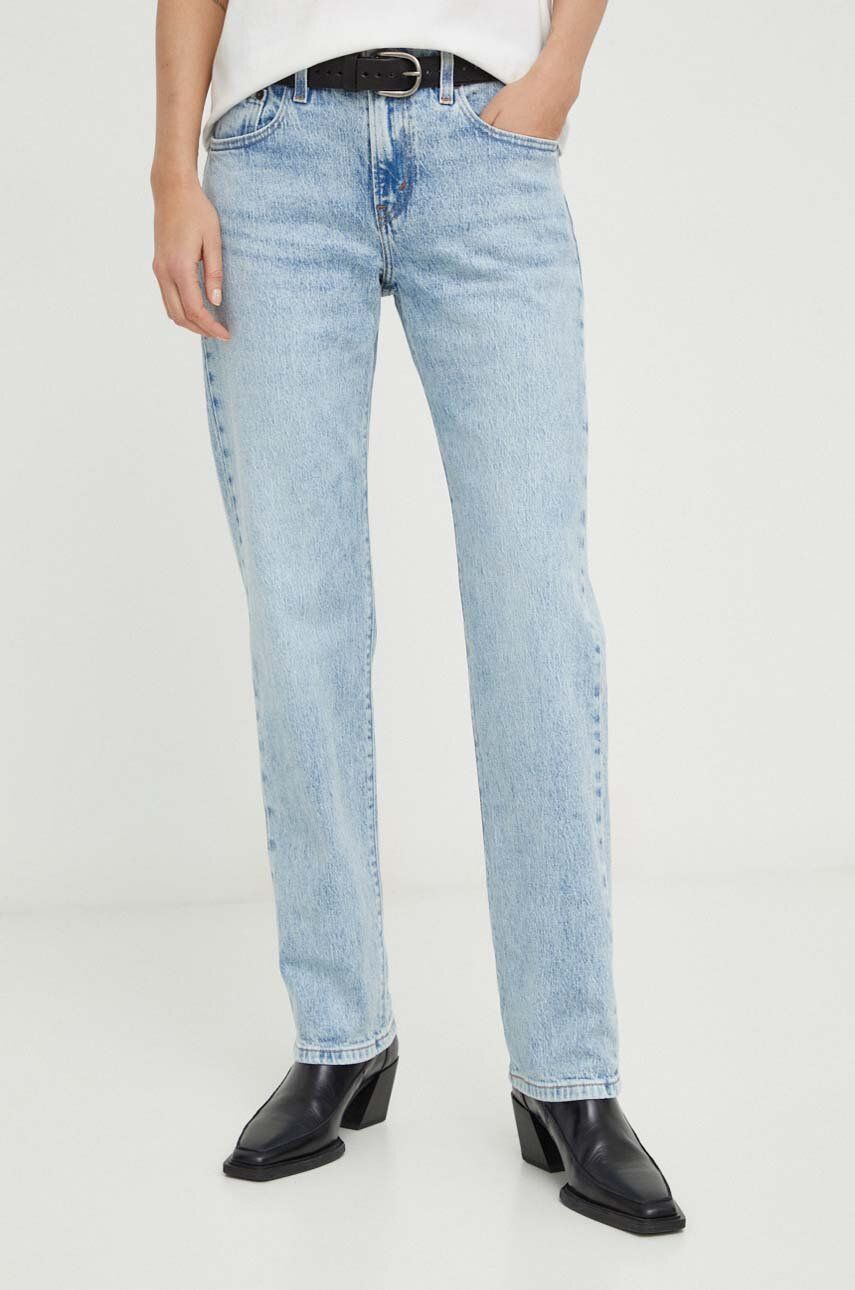 Levi\'s jeansi MIDDY STRAIGHT femei medium waist