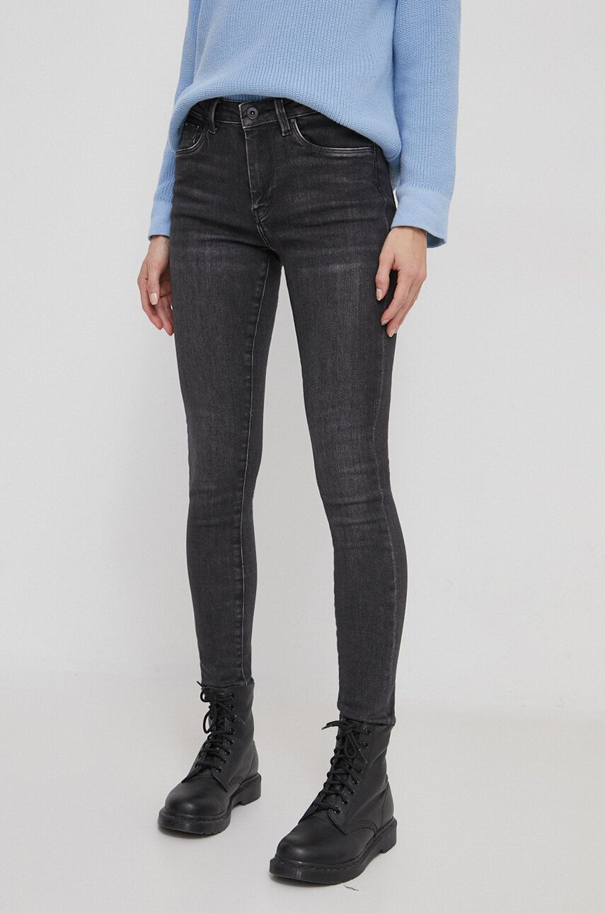 Pepe Jeans jeansi femei, culoarea gri