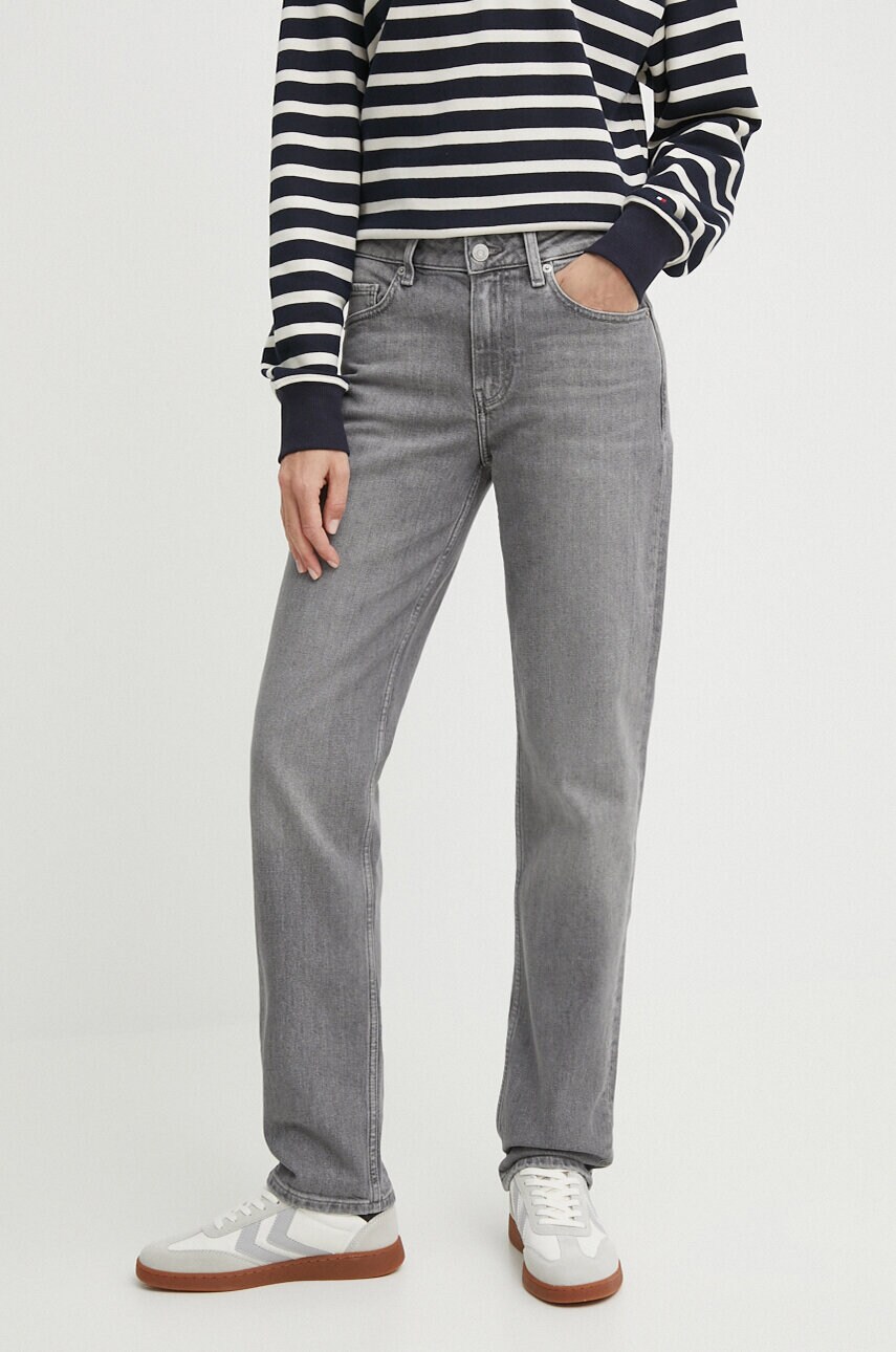 

Дънки Tommy Hilfiger със стандартна талия WW0WW42769, Сив