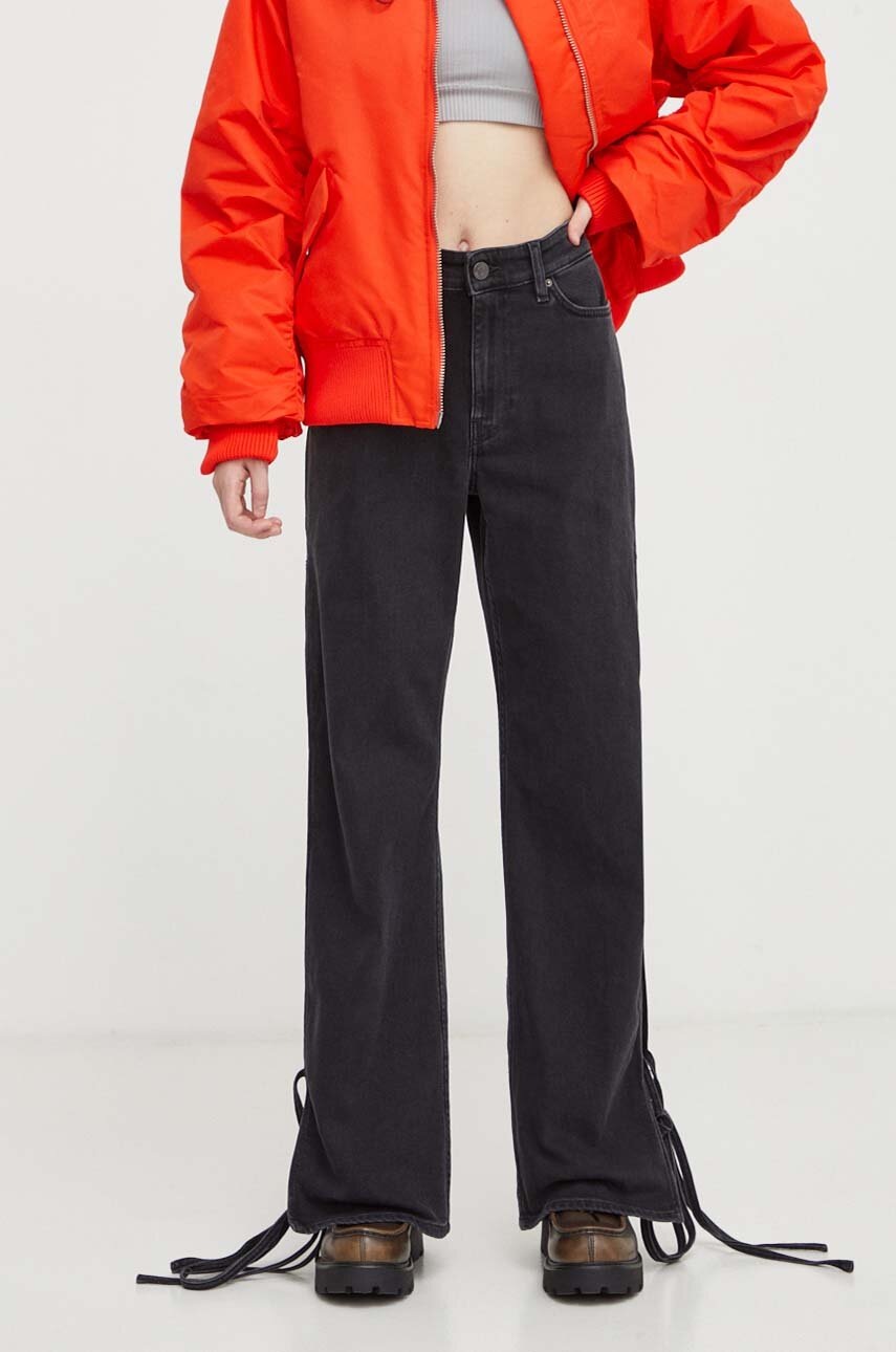 Τζιν παντελόνι Won Hundred χρώμα: μαύρο φωτογραφία