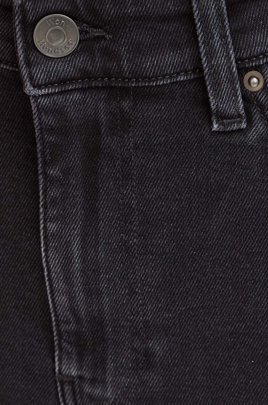 Τζιν παντελόνι Won Hundred χρώμα: μαύρο φωτογραφία