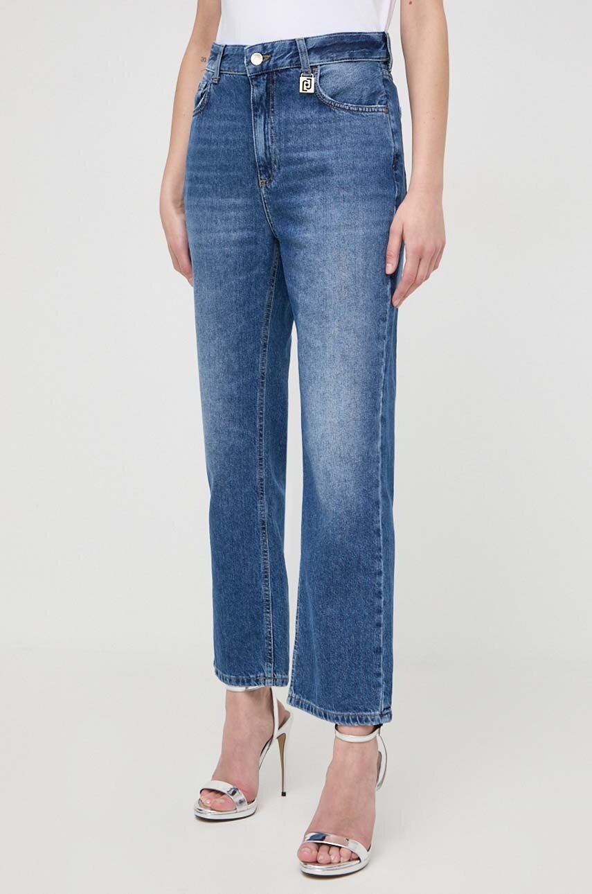 

Дънки Liu Jo в с висока талия, Син