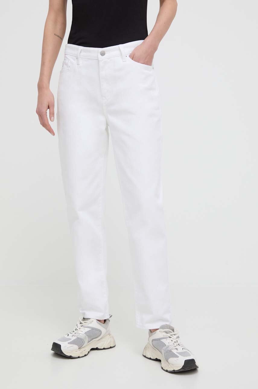 

Дънки Armani Exchange в с висока талия 3DYJ16 Y15MZ, Бял