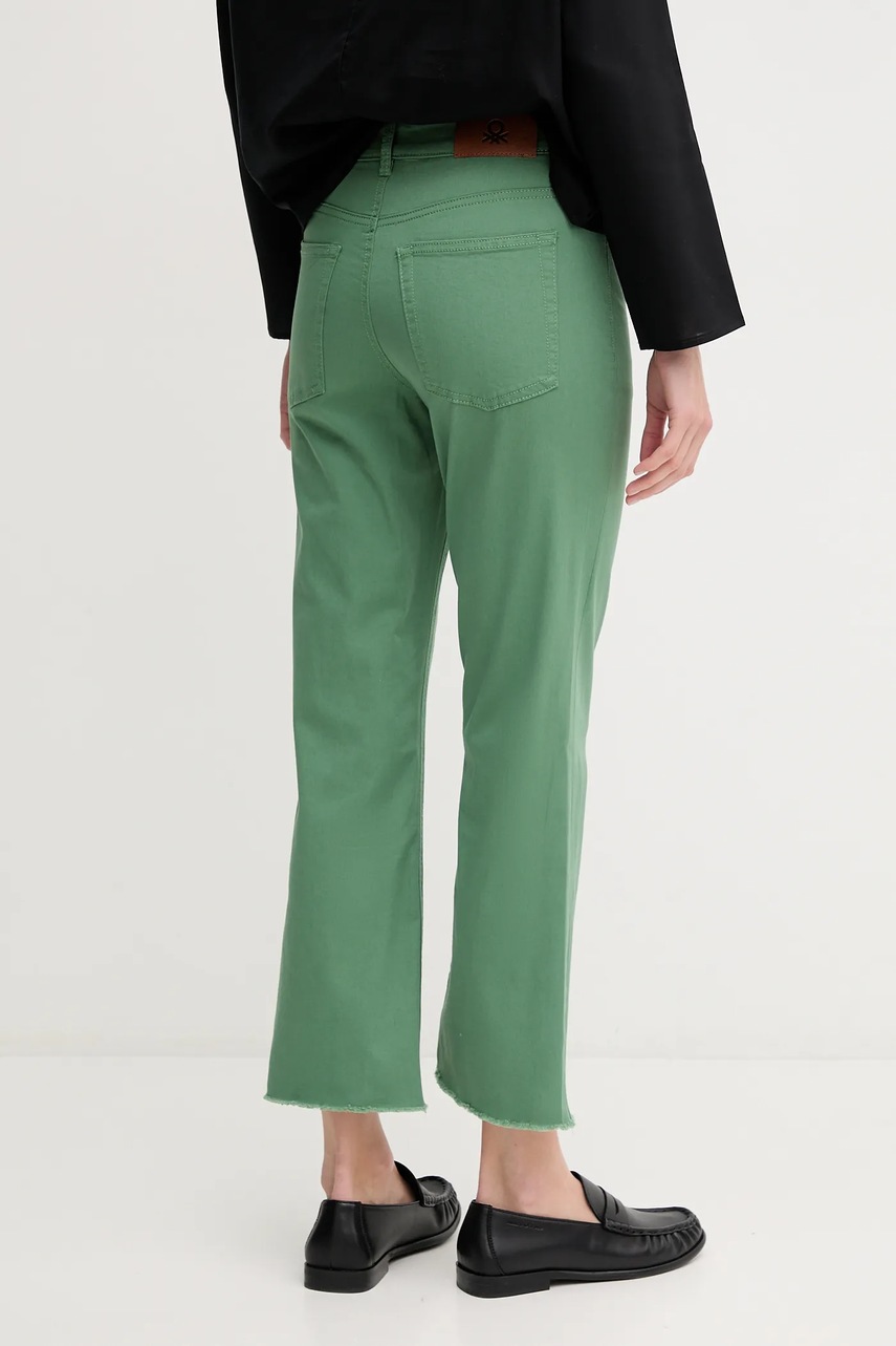 Τζιν παντελόνι United Colors of Benetton χρώμα: άσπρο φωτογραφία