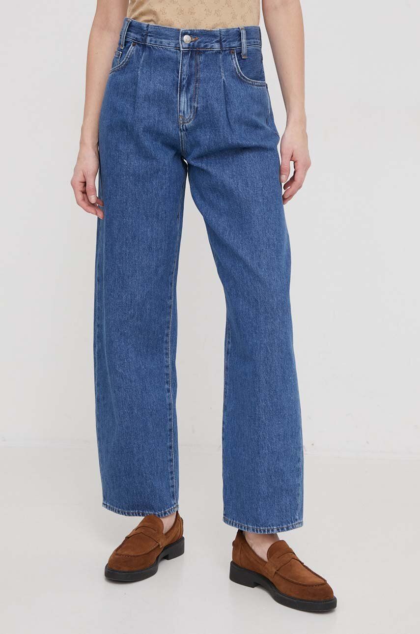 Sisley jeansi femei high waist