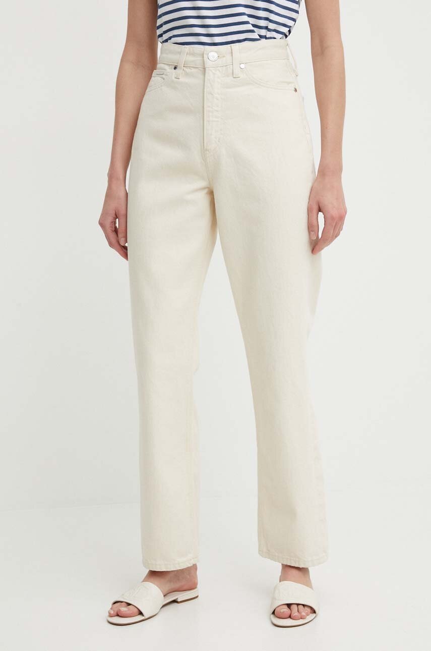 

Дънки Calvin Klein с висока талия K20K206573, Бежов