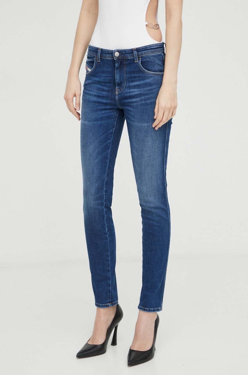 Diesel jeans femei, culoarea bleumarin A03603.09H63