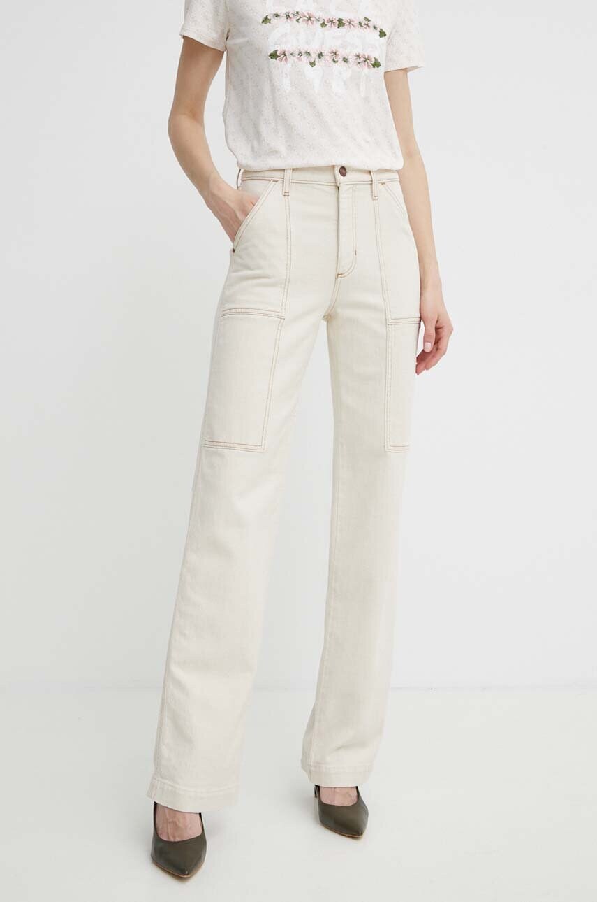 Levně Džíny Guess CARRIE dámské, high waist, W4GA0E D4QQ0