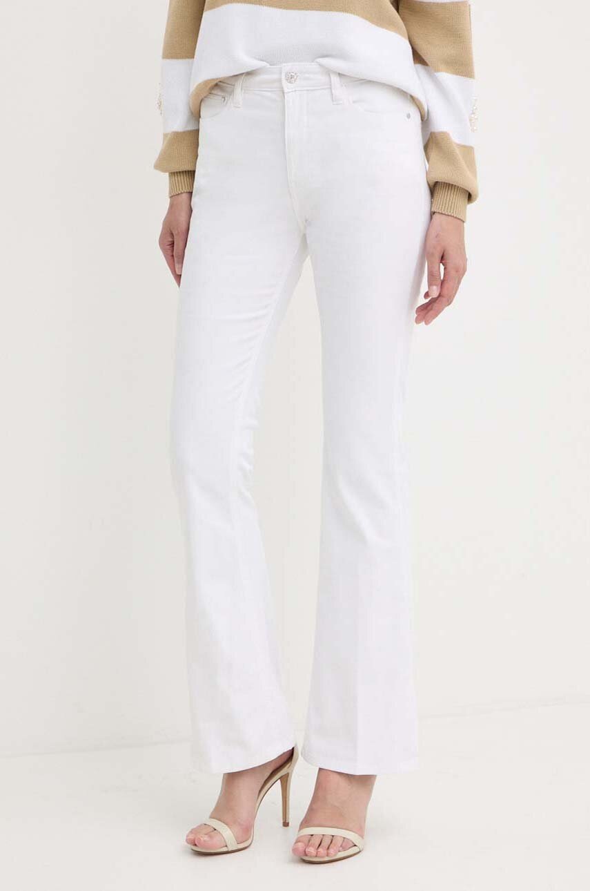 

Дънки Guess с висока талия W4GA0L D4MW4, Бял