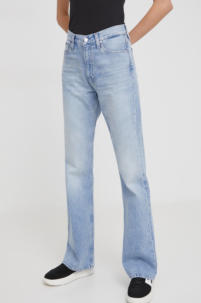 Levně Džíny Calvin Klein Jeans dámské, high waist, J20J222752