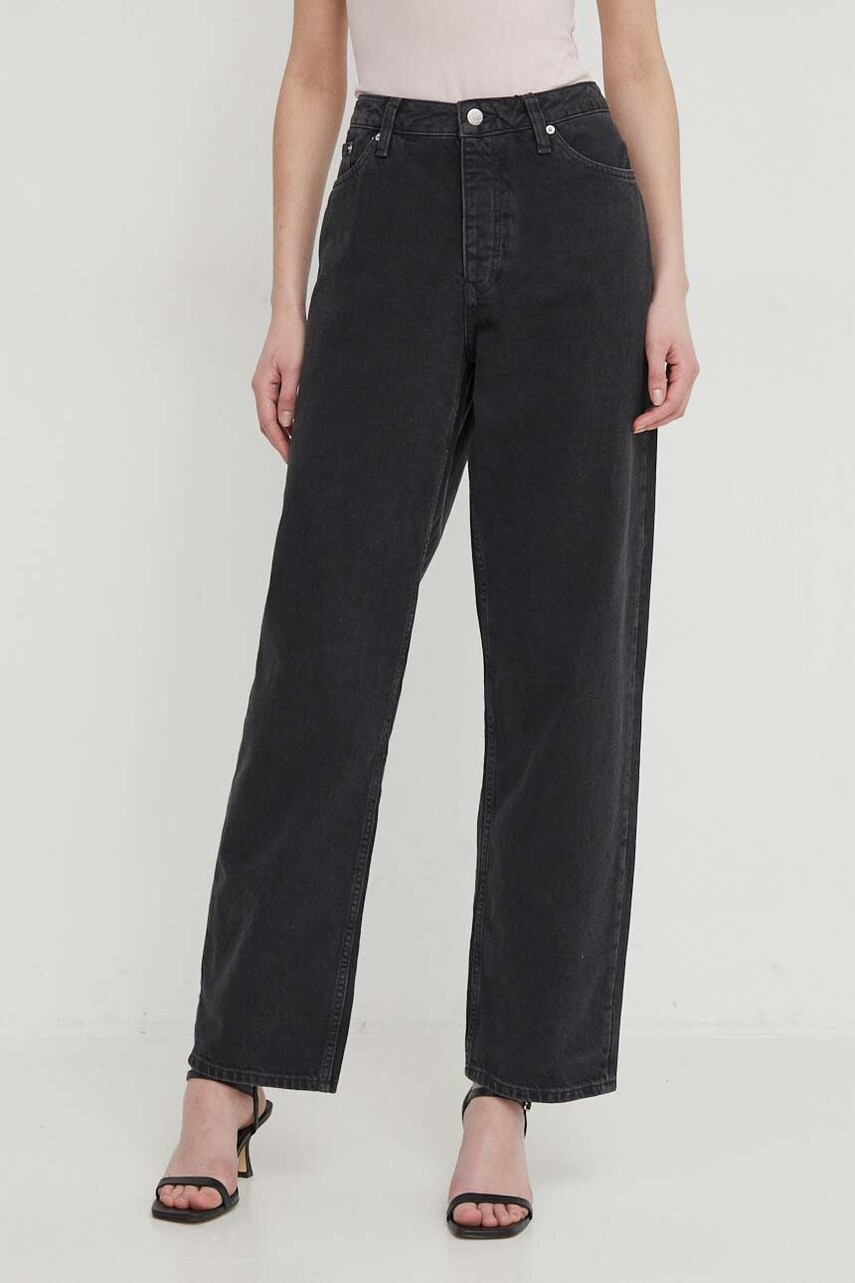 Levně Džíny Calvin Klein Jeans dámské, high waist, J20J222754