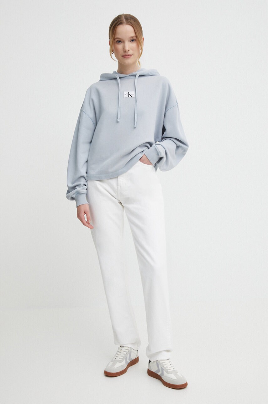

Дънки Calvin Klein Jeans с висока талия J20J222741, Бял
