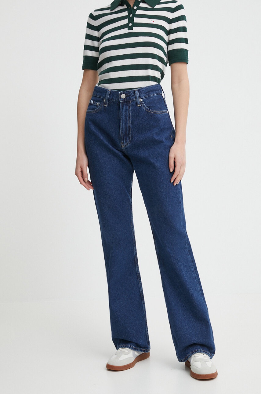 Levně Džíny Calvin Klein Jeans dámské, high waist, J20J222750