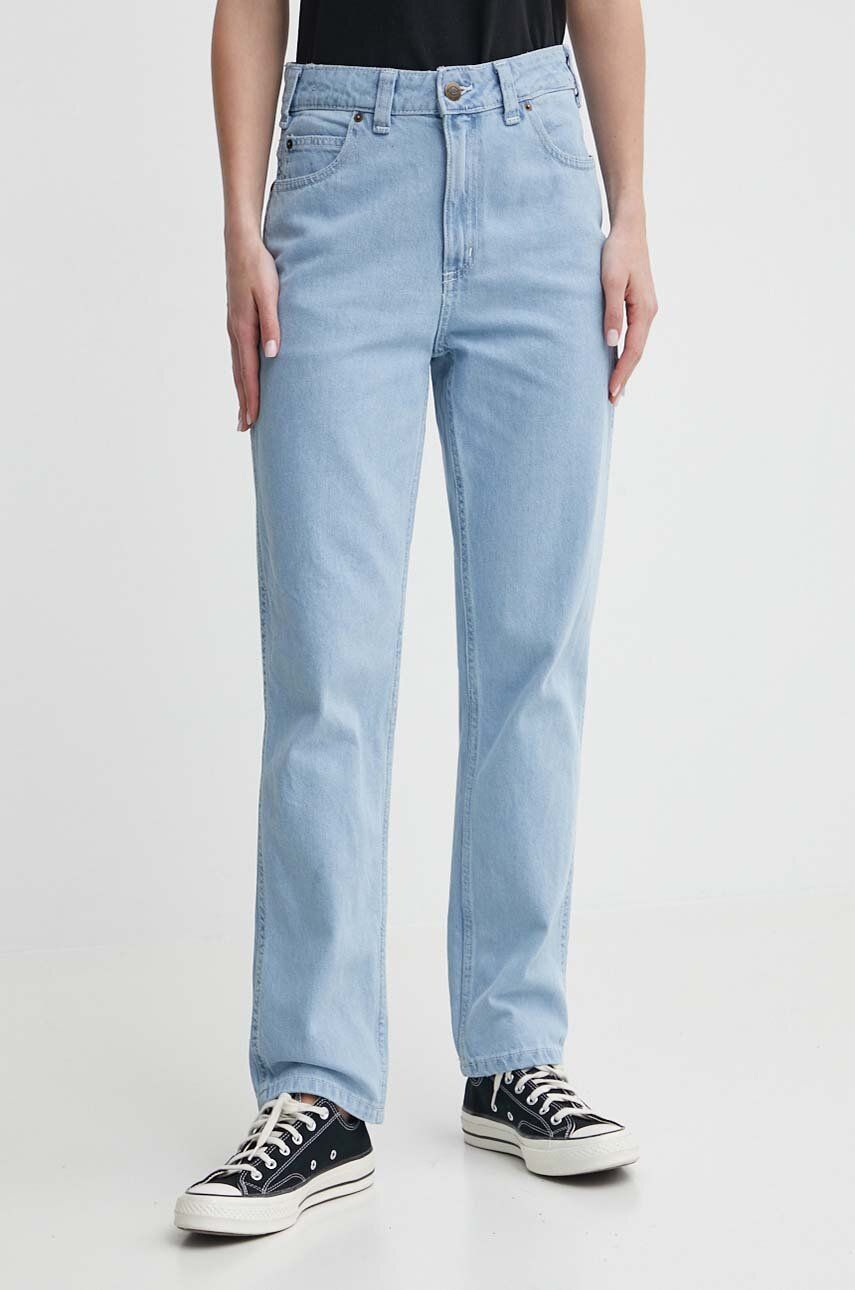 Dickies jeansi ELLENDALE DENIM femei high waist, DK0A4XEK